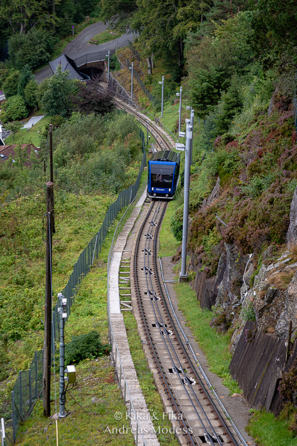 Fløibanen i Bergen, Norge